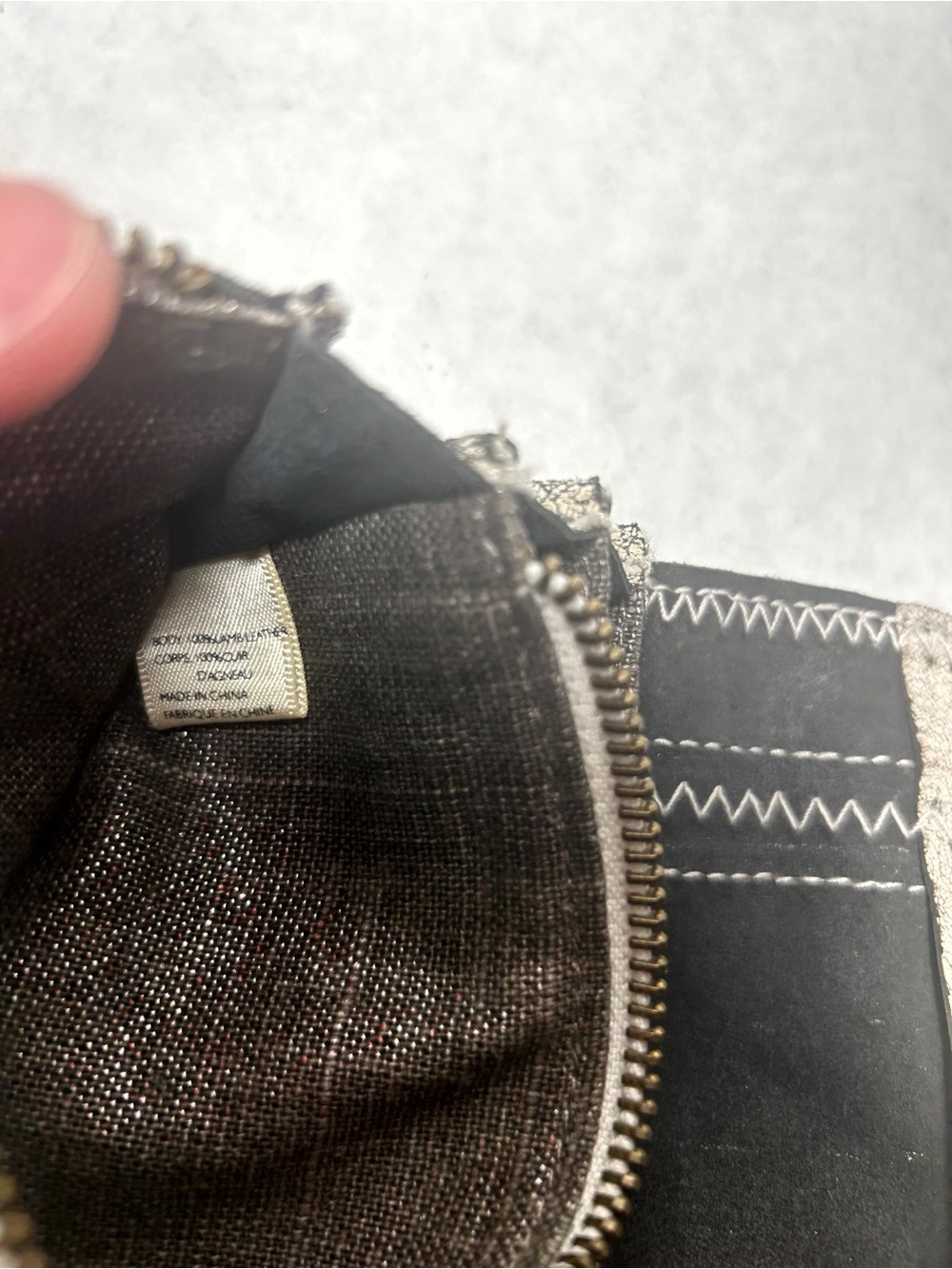 Schuler & Sons Philadelphia Distressed Lamb Leather Clutch for Anthropologie NWT - Picture 11 of 12